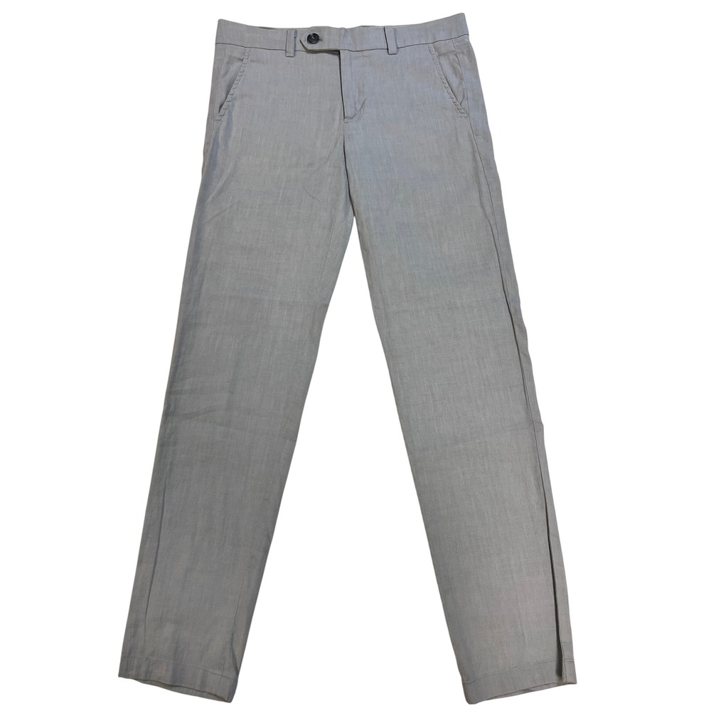 Vince‎ Linen Blend Trousers Womens 0 Tan Excellent Straight Leg Pants